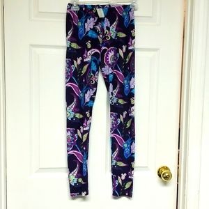 Ladies one size multicolored leggings